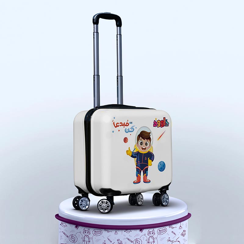 Dawood kids ABS travel Wheels luggage bag sets trolley 16inch Suitcase Dawood character Carry On kid luggage For Boys