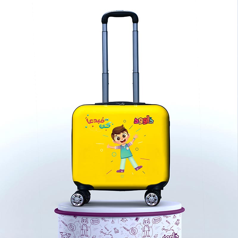 Dawood kids ABS travel Wheels luggage bag sets trolley 16inch Suitcase Dawood character Carry On kid luggage For Boys